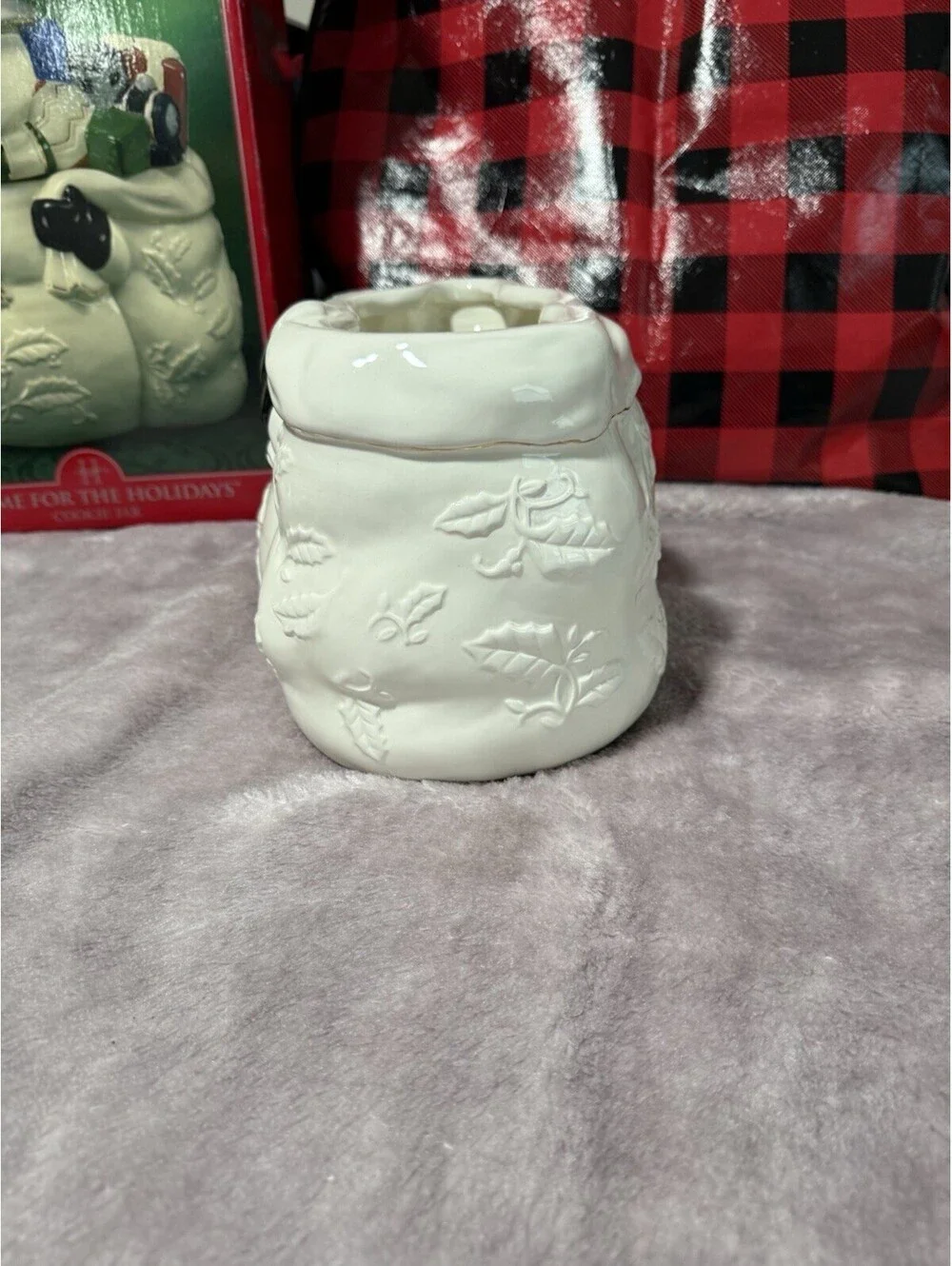 🎅🏻 Christmas Home For The Happy Holidays Snowman Cookie Jar